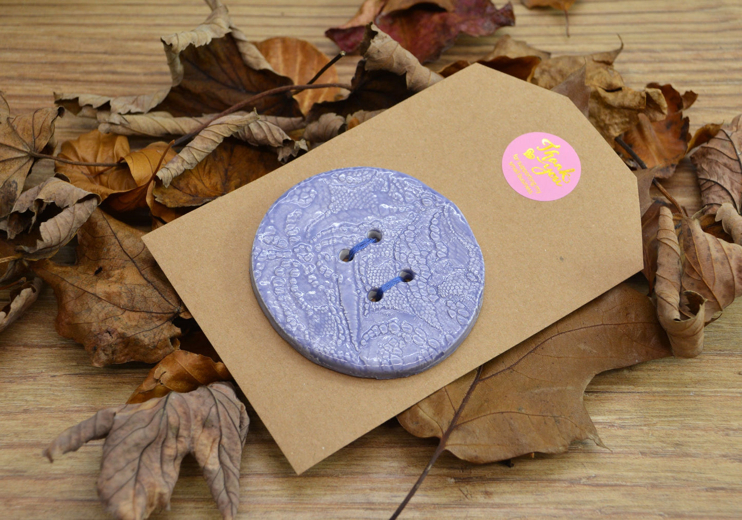 Large Handmade Ceramic Button, For Fashion, Sewing, Haberdashery, Clothing, Upcycling