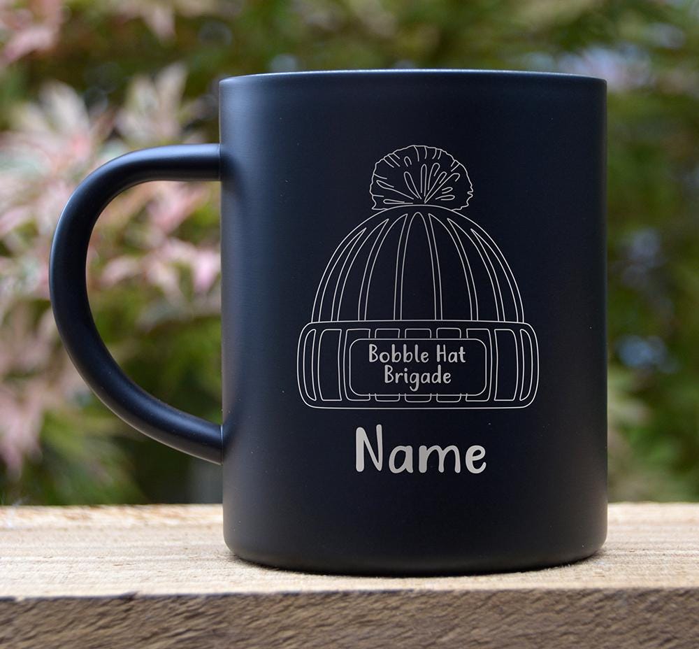 Personalized Wild Swimming Thermal Mug: Engraved Stainless Steel