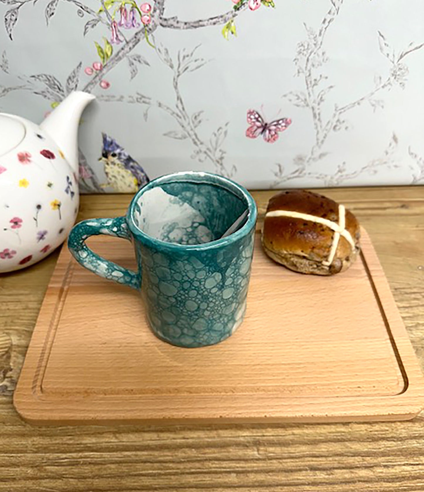 Handmade Ceramic Earthenware Bubble Effect Mug