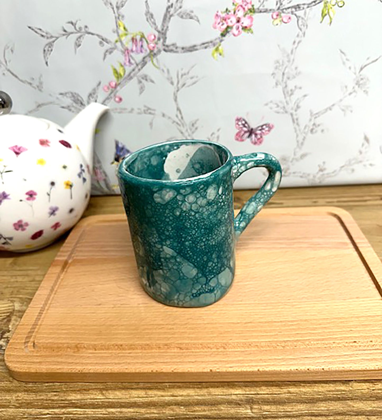 Handmade Ceramic Earthenware Bubble Effect Mug
