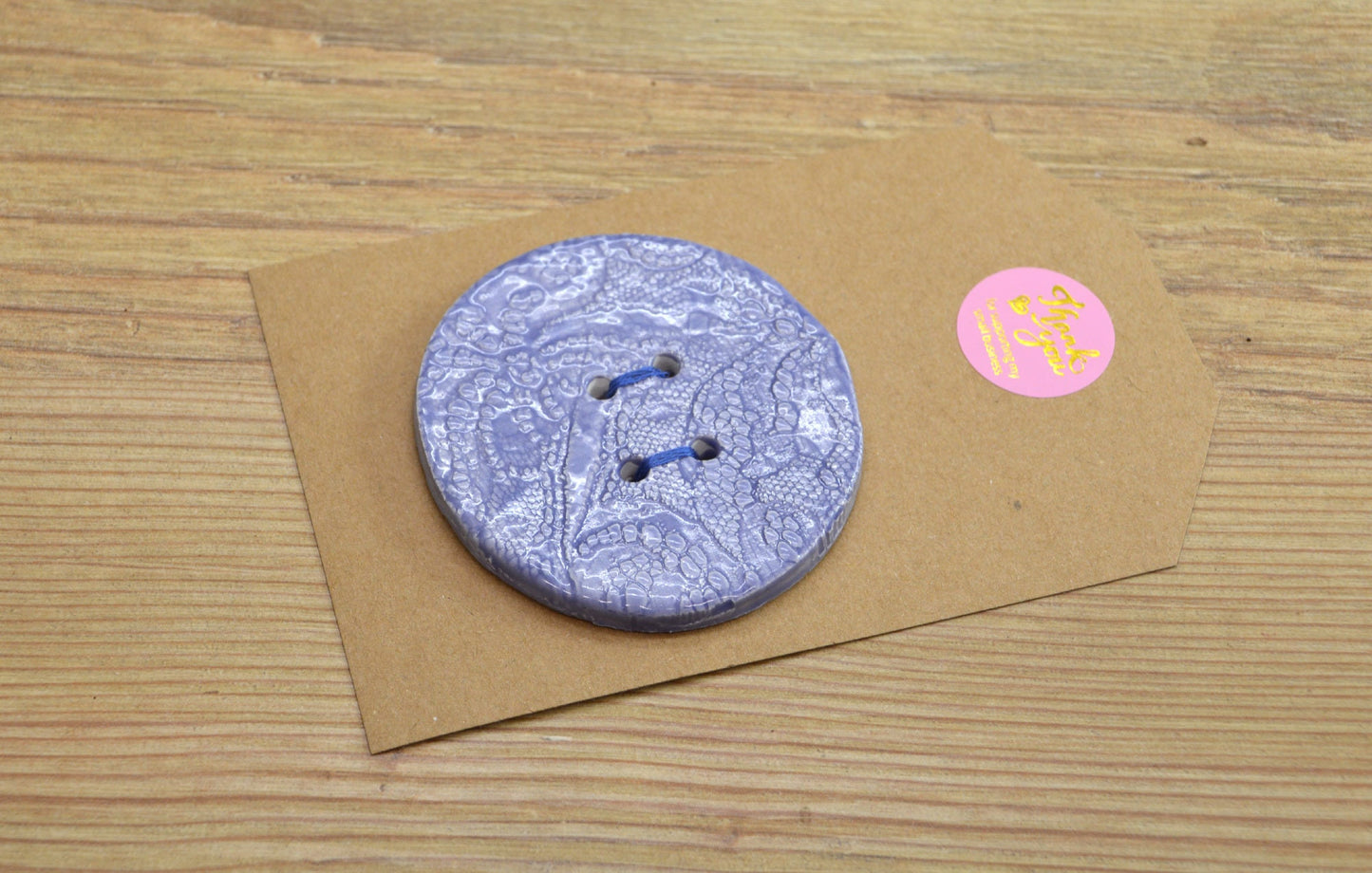 Large Handmade Ceramic Button, For Fashion, Sewing, Haberdashery, Clothing, Upcycling