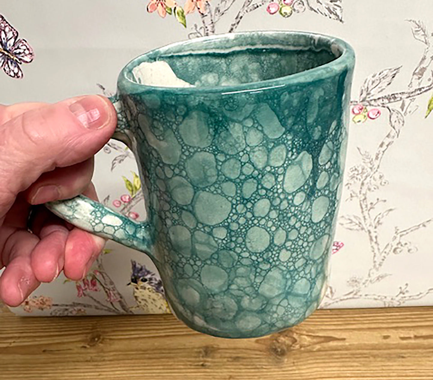 Handmade Ceramic Earthenware Bubble Effect Mug