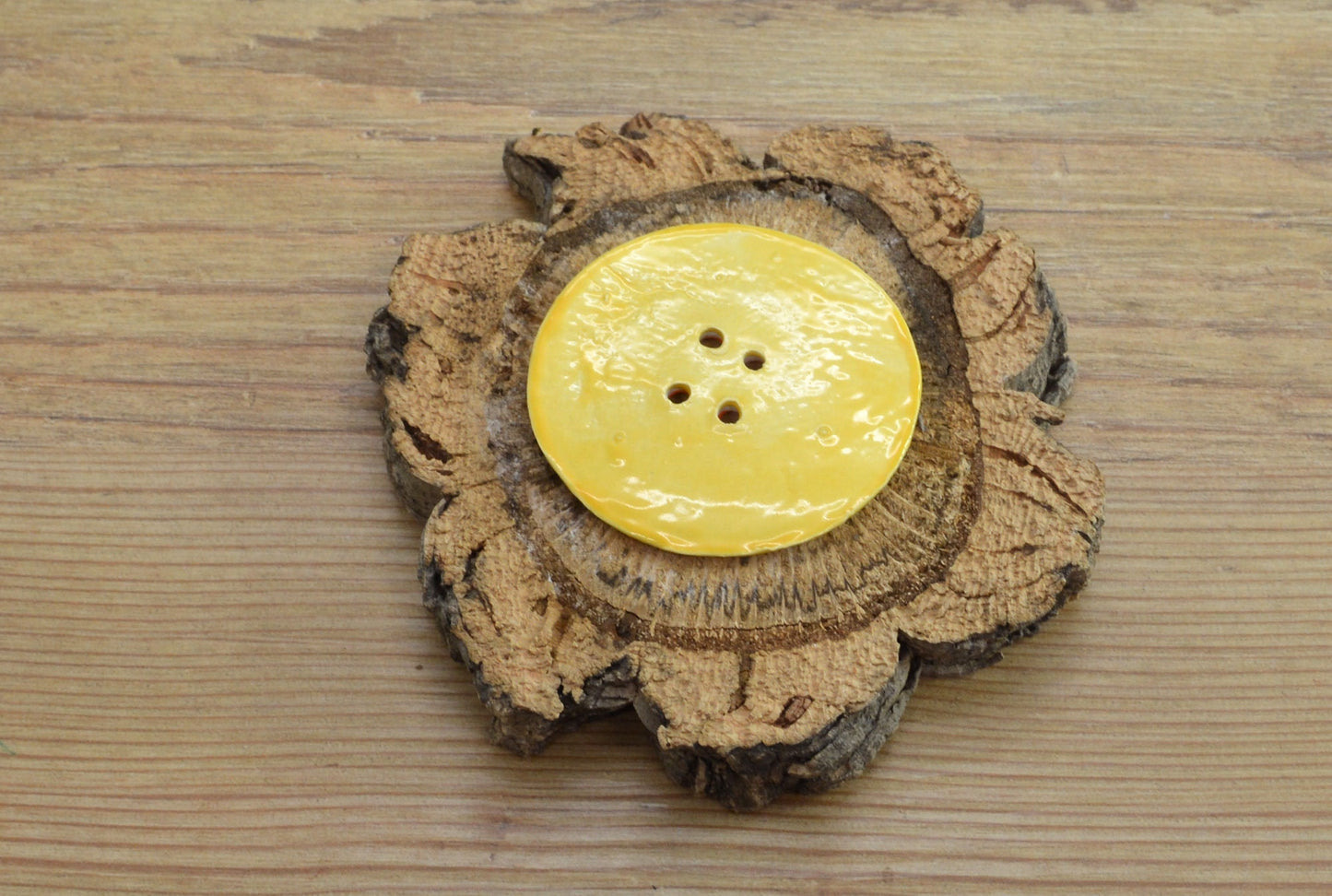 Large Handmade Ceramic Button, For Fashion, Sewing, Haberdashery, Clothing, Craft, Upcycling