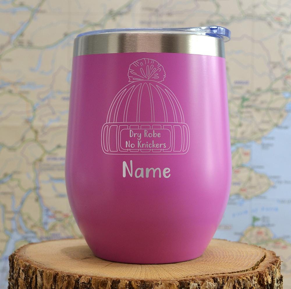 Personalized Wild Swimming Travel Mug: Stainless Steel Thermal Mug