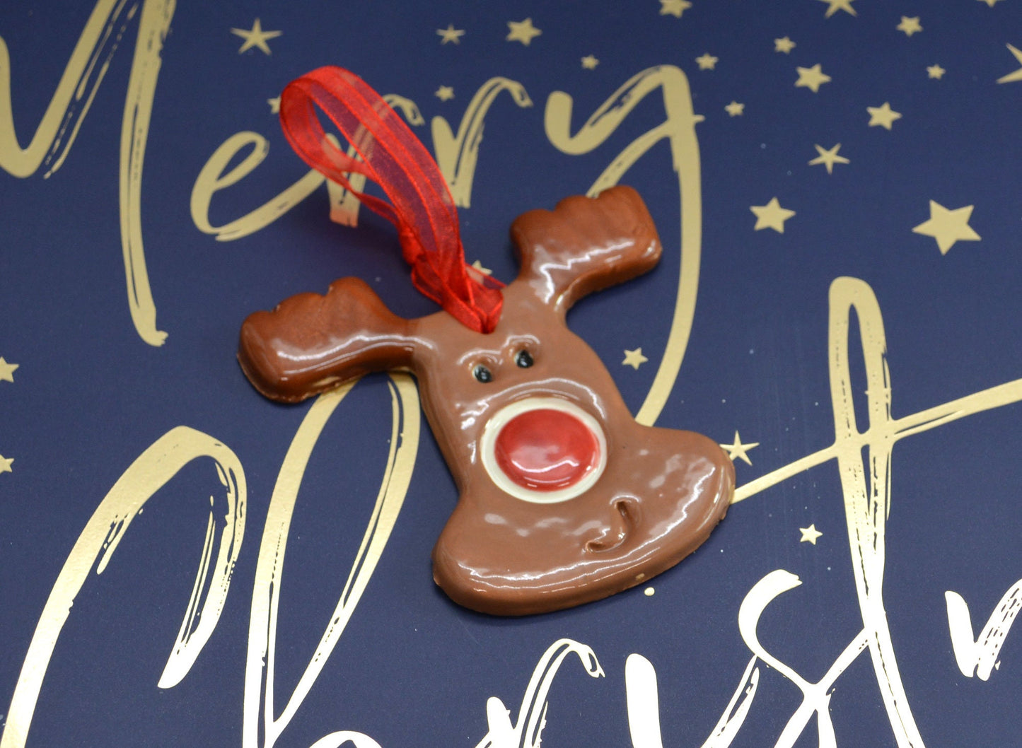 Handmade Ceramic Reindeer Christmas Tree Decoration